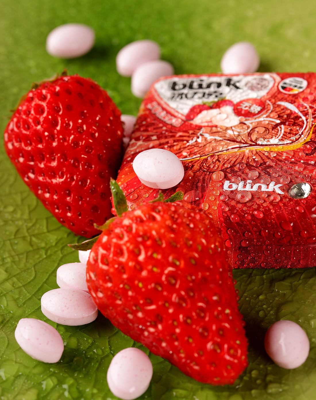 德国进口糖体 blink冰力克无糖【草莓味】果粉糖六盒礼盒