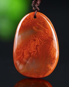 南红招财猫眼吊坠