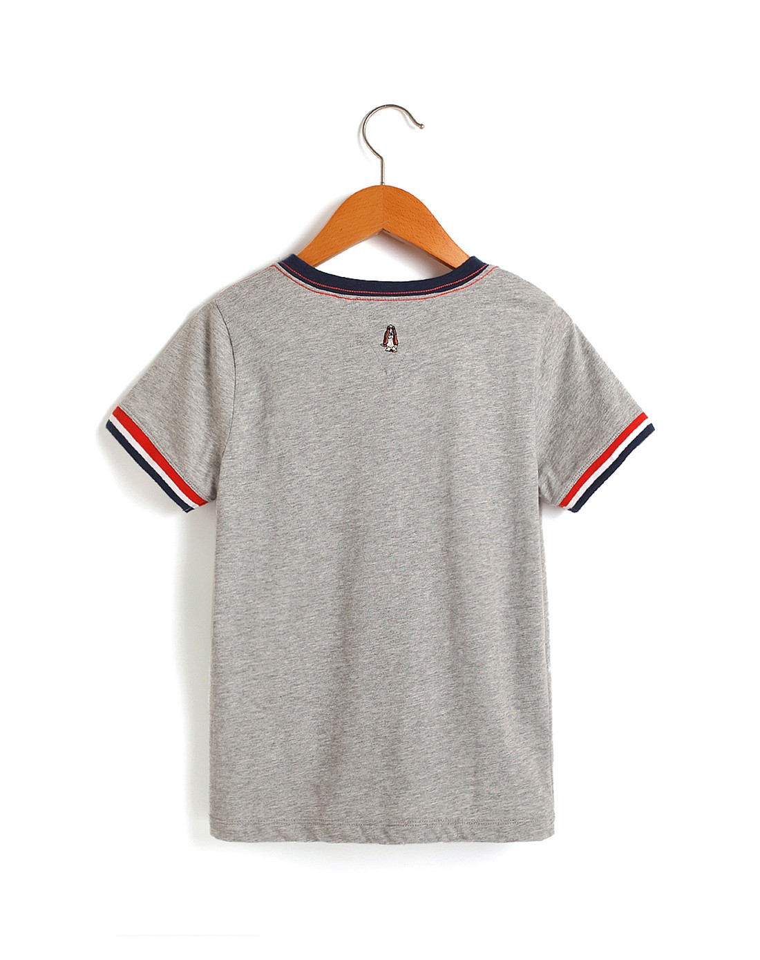 男大童花灰航海时代短袖圆领衫