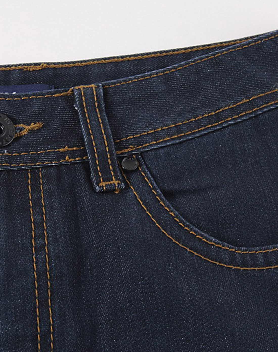 蓝黑色 男款时尚牛仔长裤