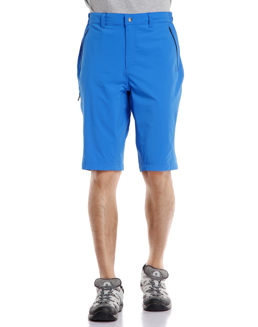 哈士奇 清凉柔软 男款天蓝色短裤 动感时尚