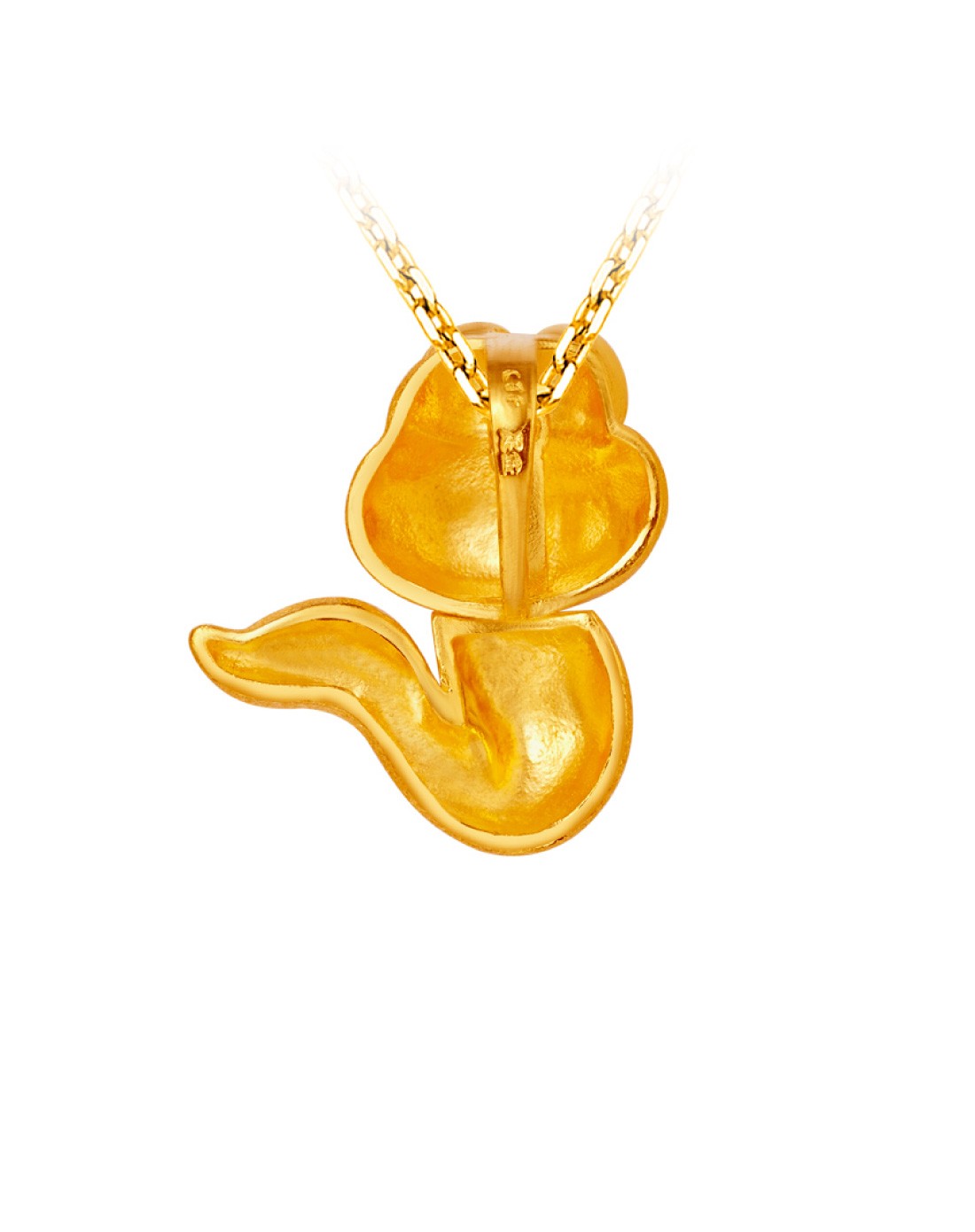 【专柜同款】十二生肖喜气蛇黄金吊坠(计价)