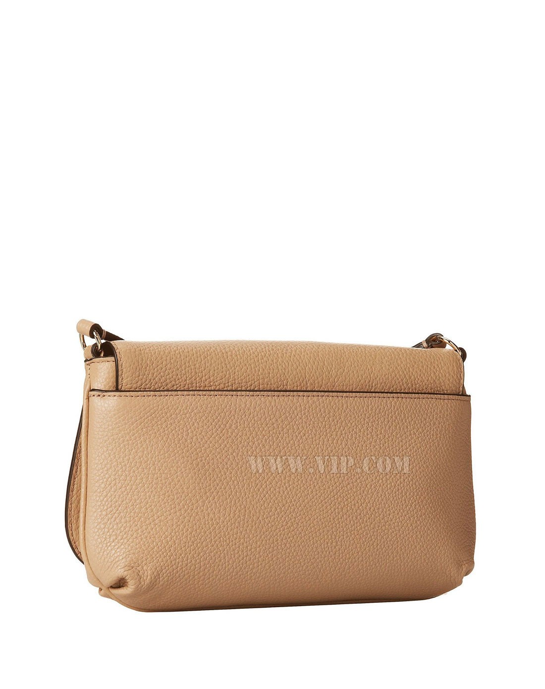 > 女士卡其色纯皮斜挎包