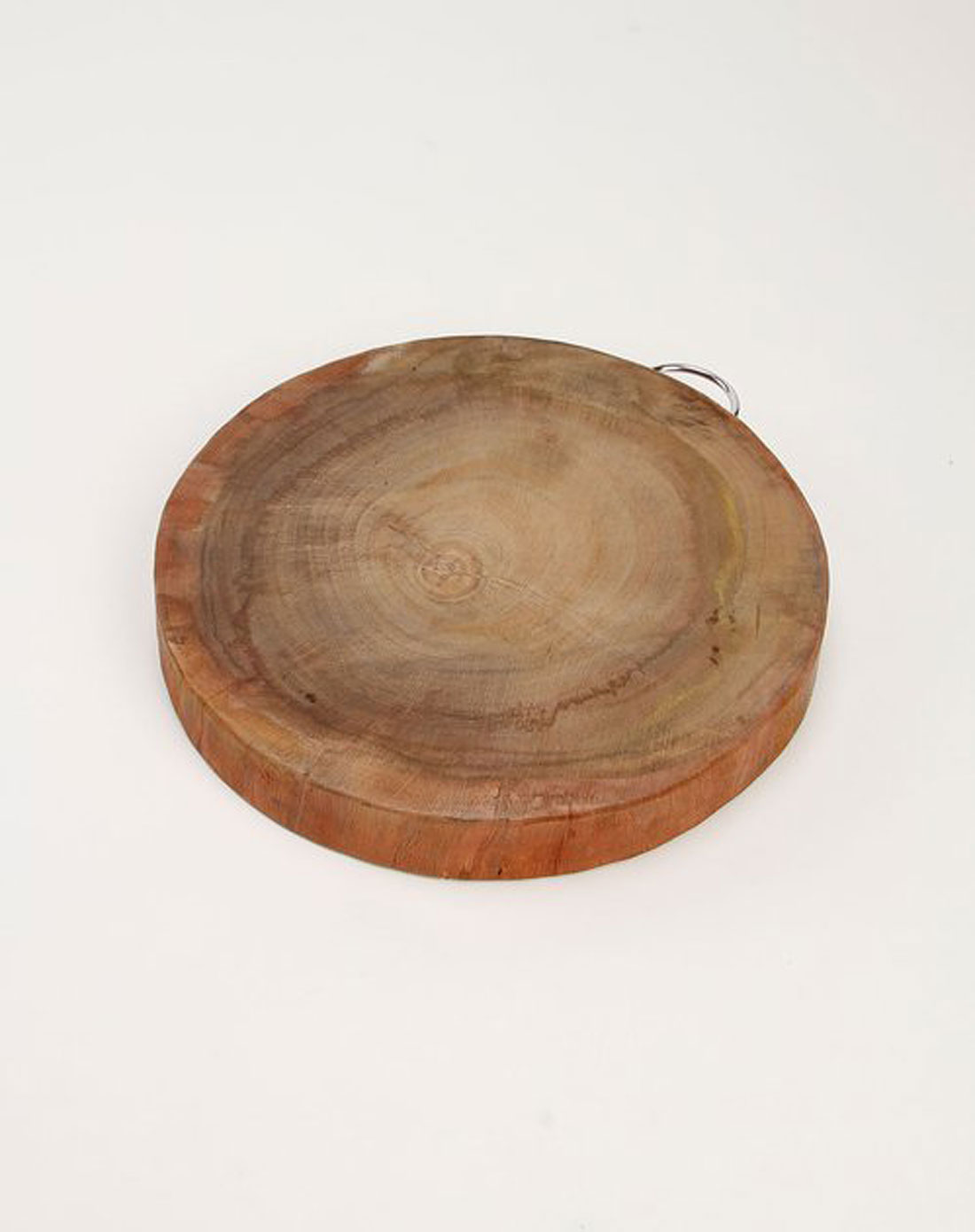 红木色进口铁木原木砧板(圆)