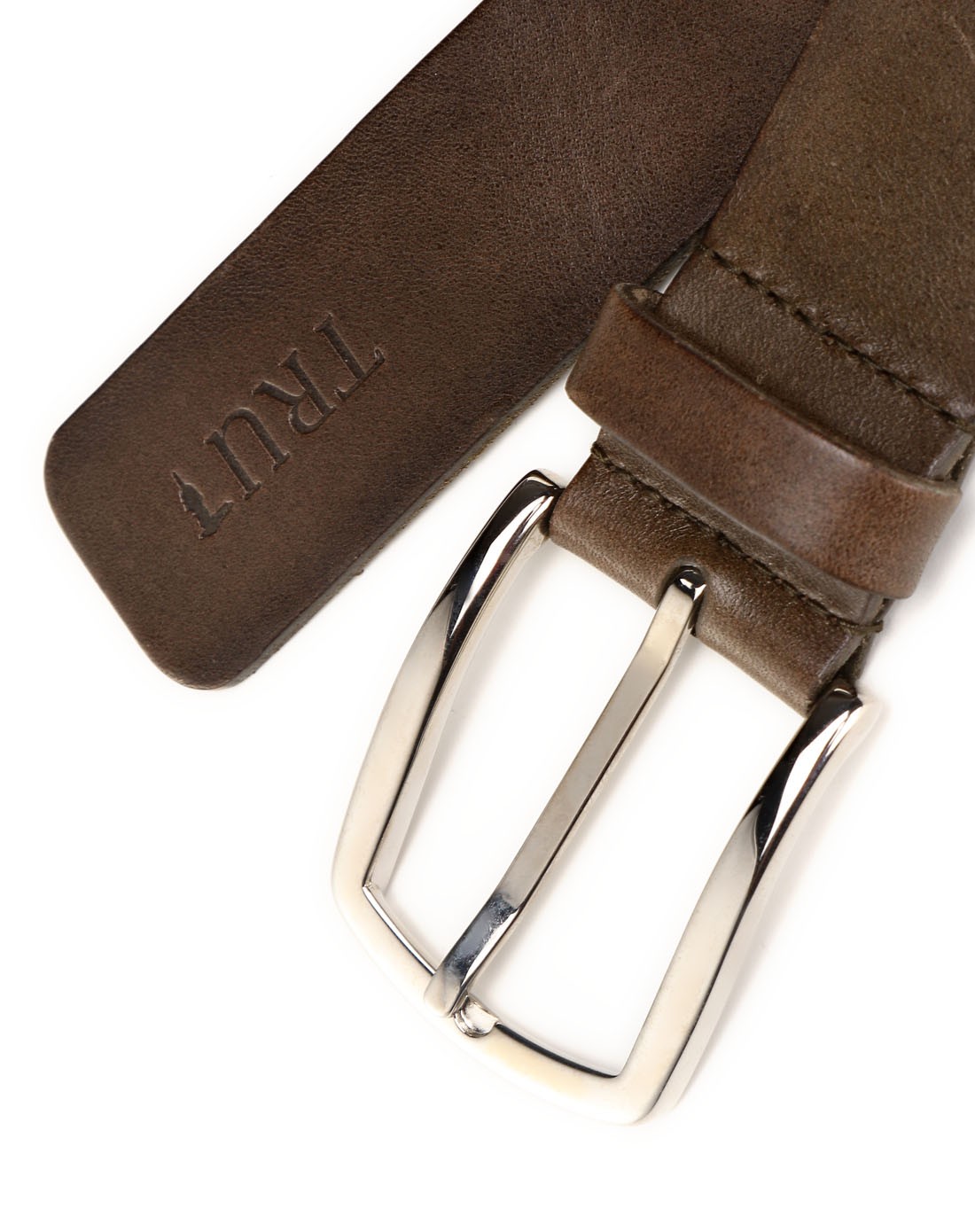 杜鲁萨迪trussardi旗下男女男款暗绿色韩版独特时尚皮带t52dc014j281w