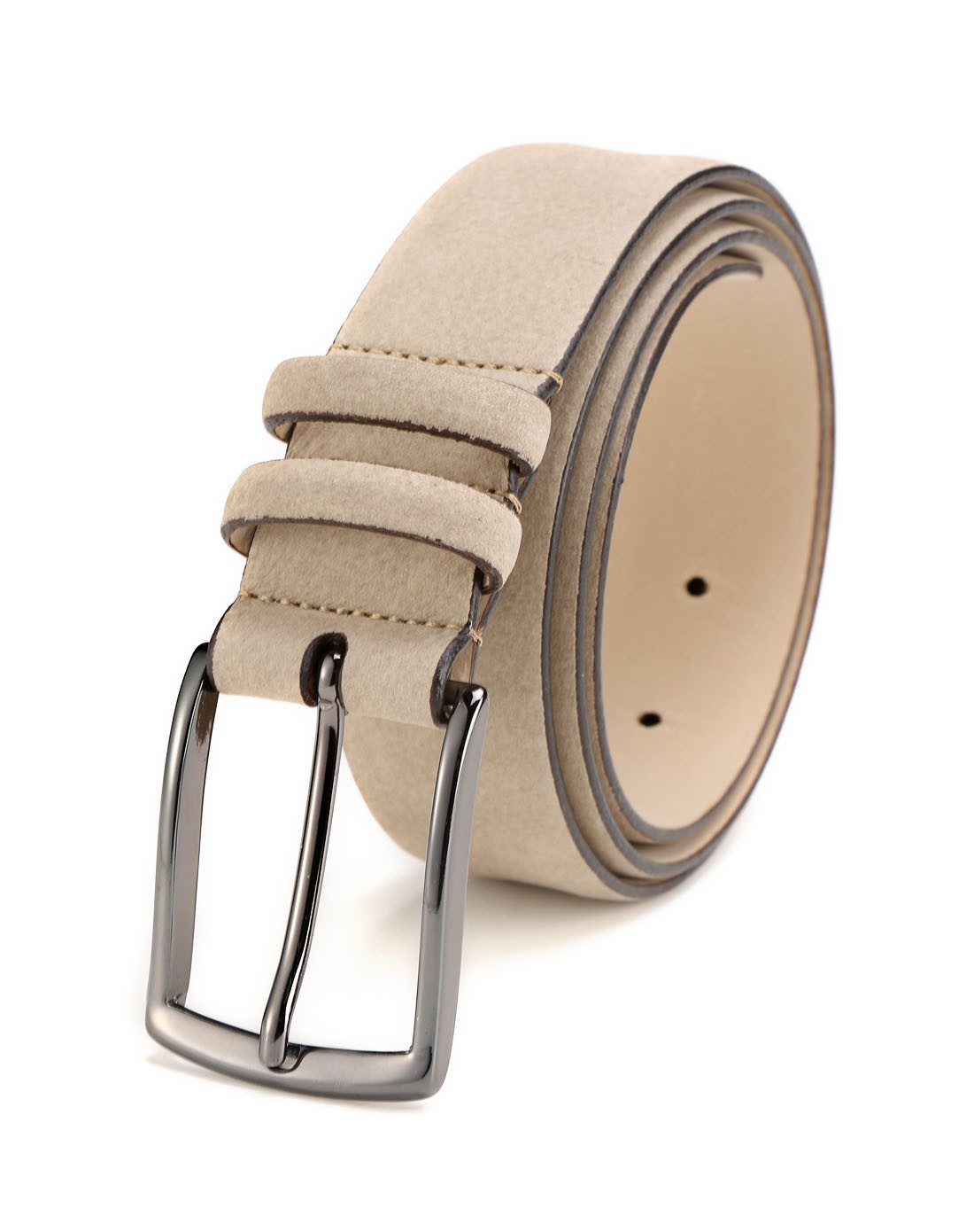 杜鲁萨迪trussardi旗下男女男款米色简约百搭牛皮皮带t52ec039j286s