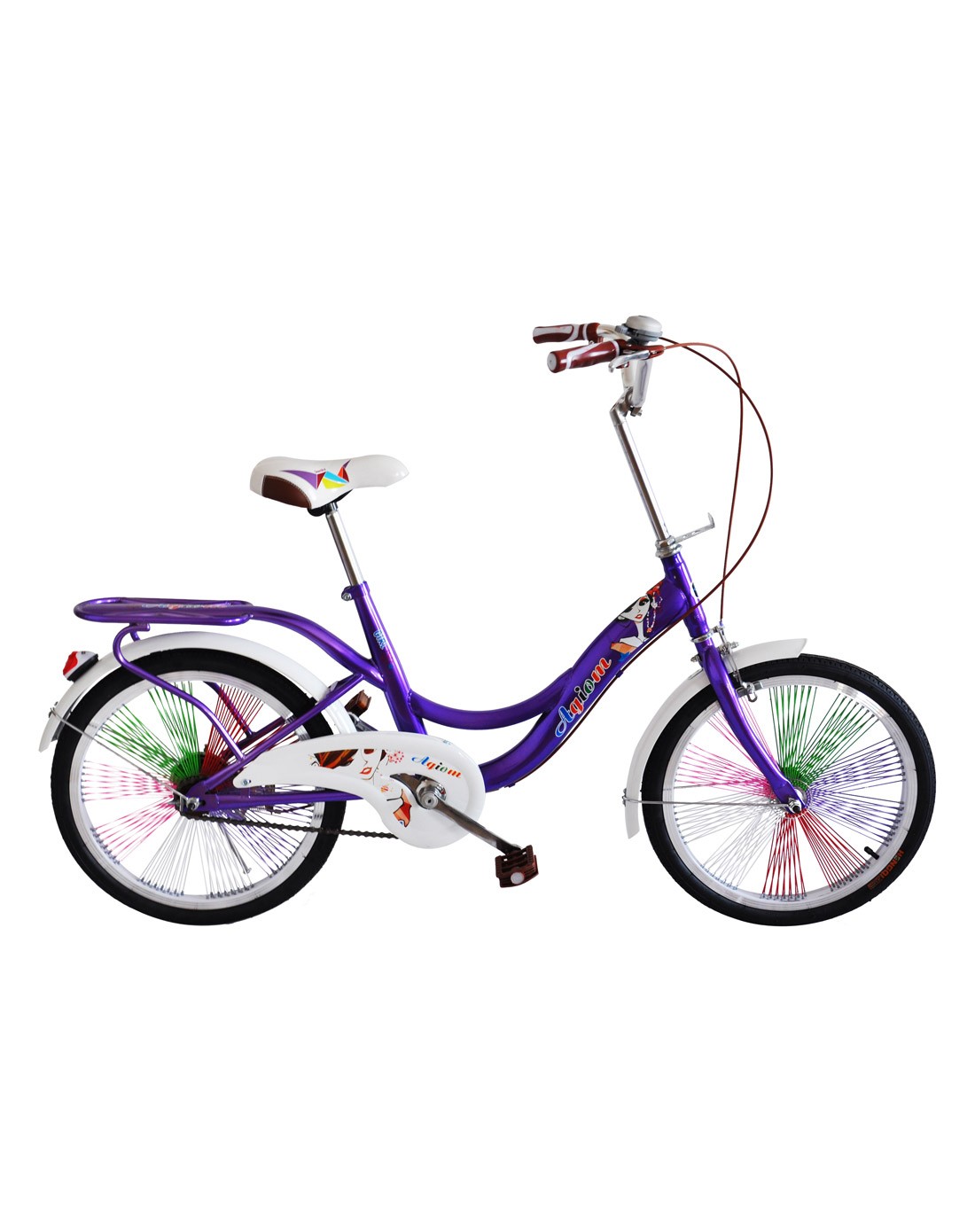 agiom系列之貂蝉20寸单速公主车 蓝紫色