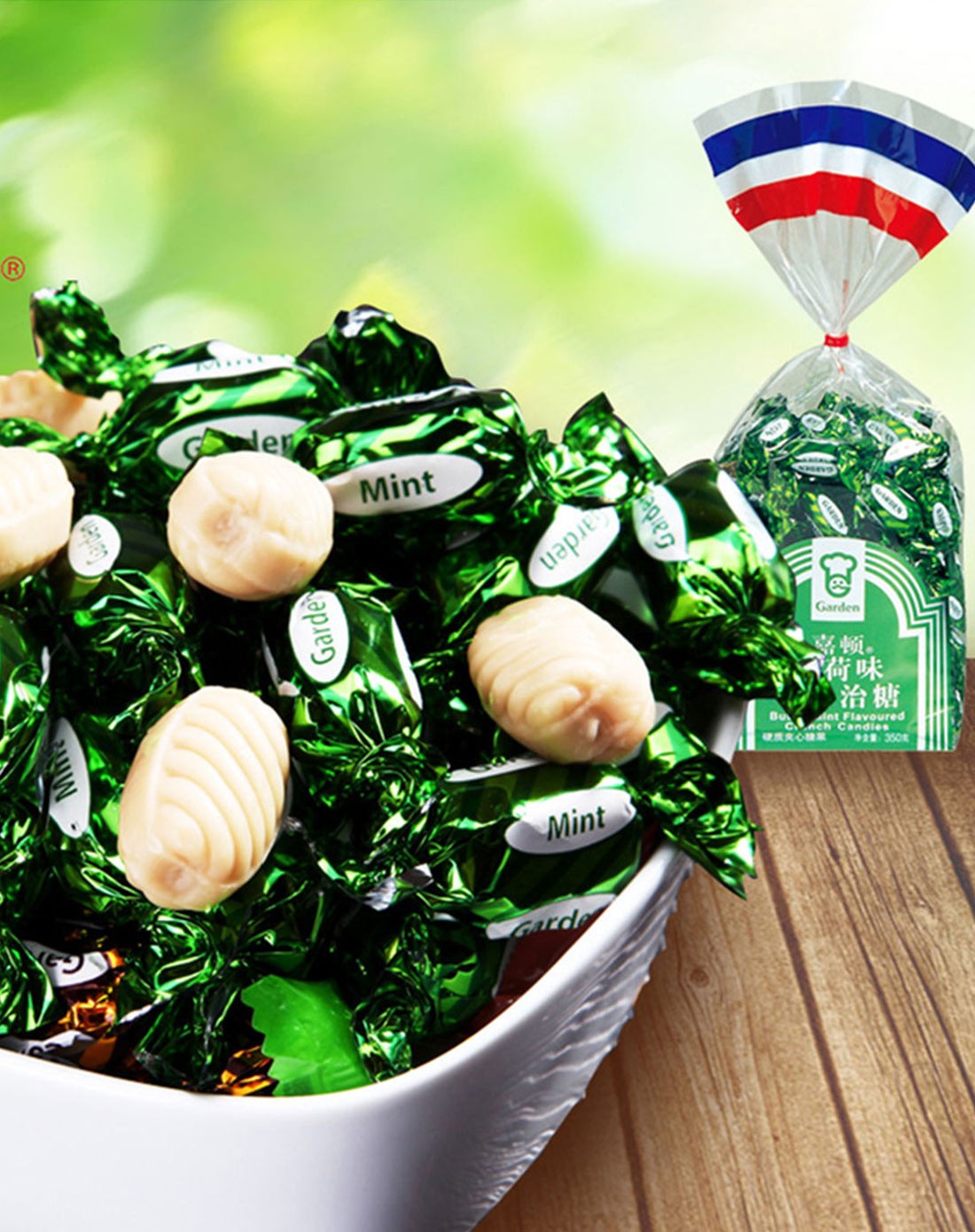 香港嘉顿 薄荷味卡仑治糖350g (两件起售)