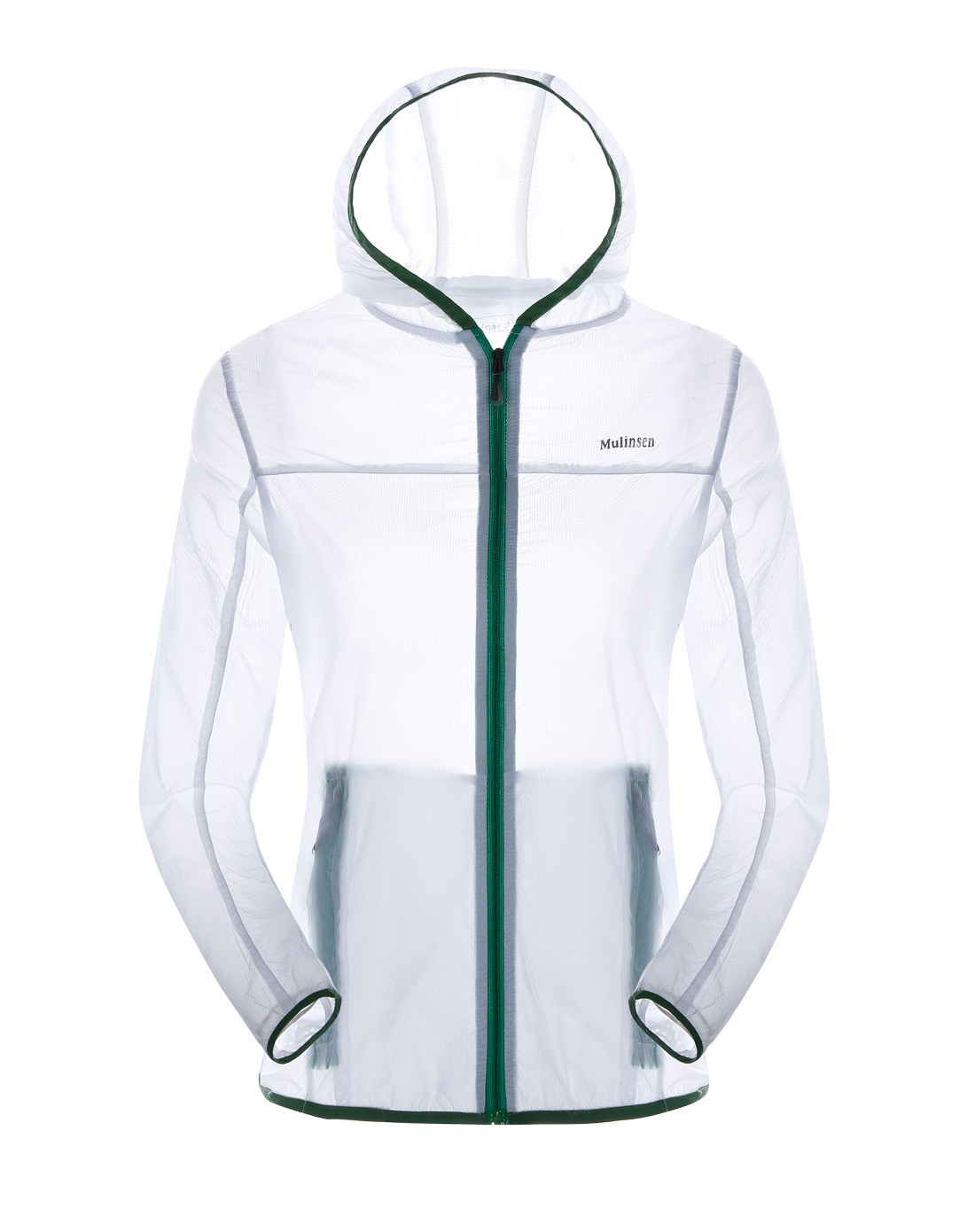 超薄超轻 女款白色皮肤衣 户外防晒