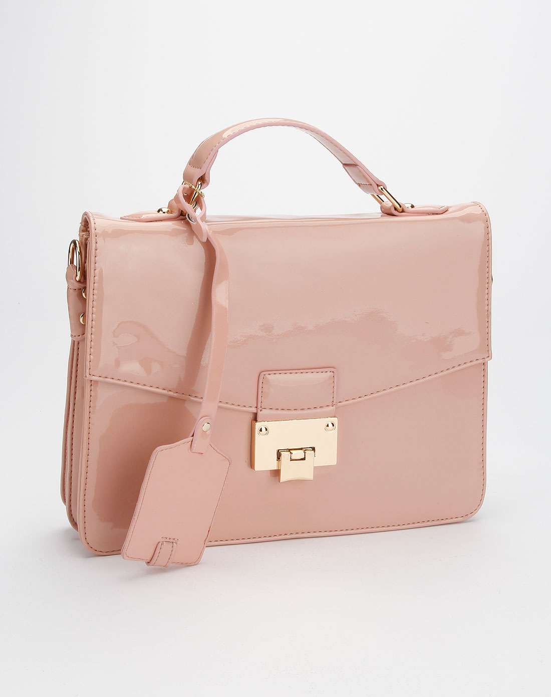 卡文cover女包专场-女款肉粉色光彩夺目系列手提/斜挎包