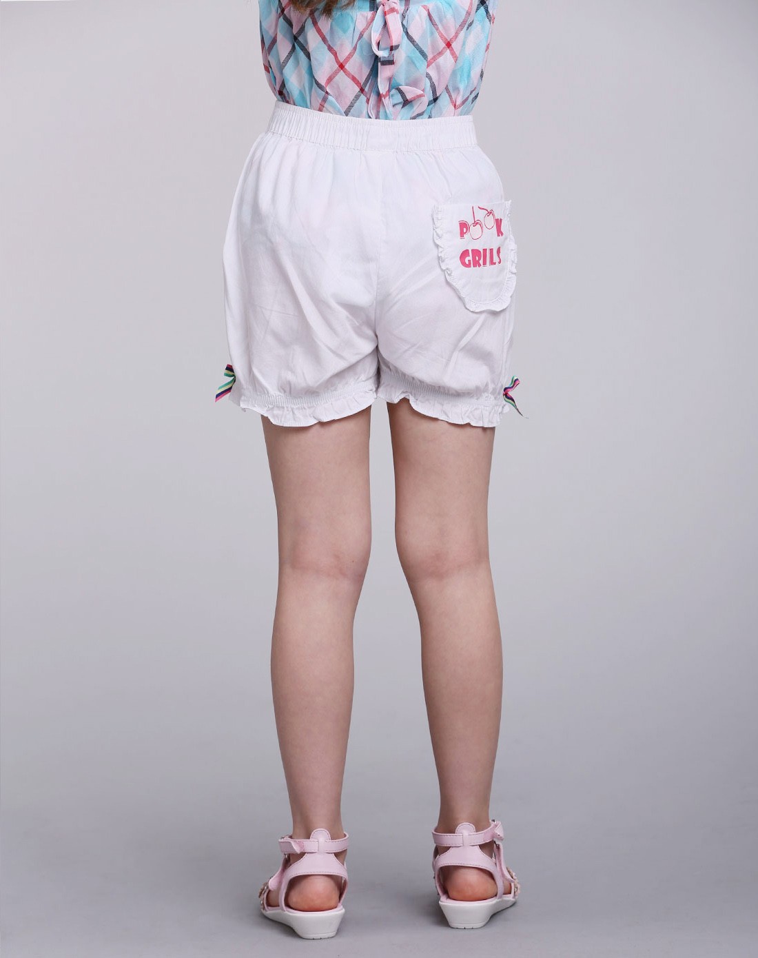 小猪班纳朋库一代 女童珍珠白短裤3222201056006_唯品会