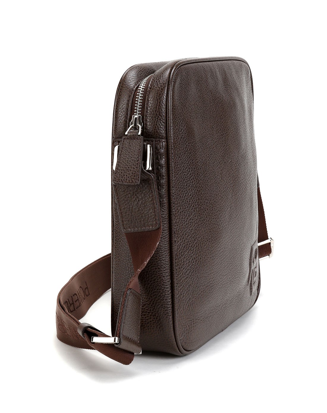 男款咖啡色简约休闲斜挎包