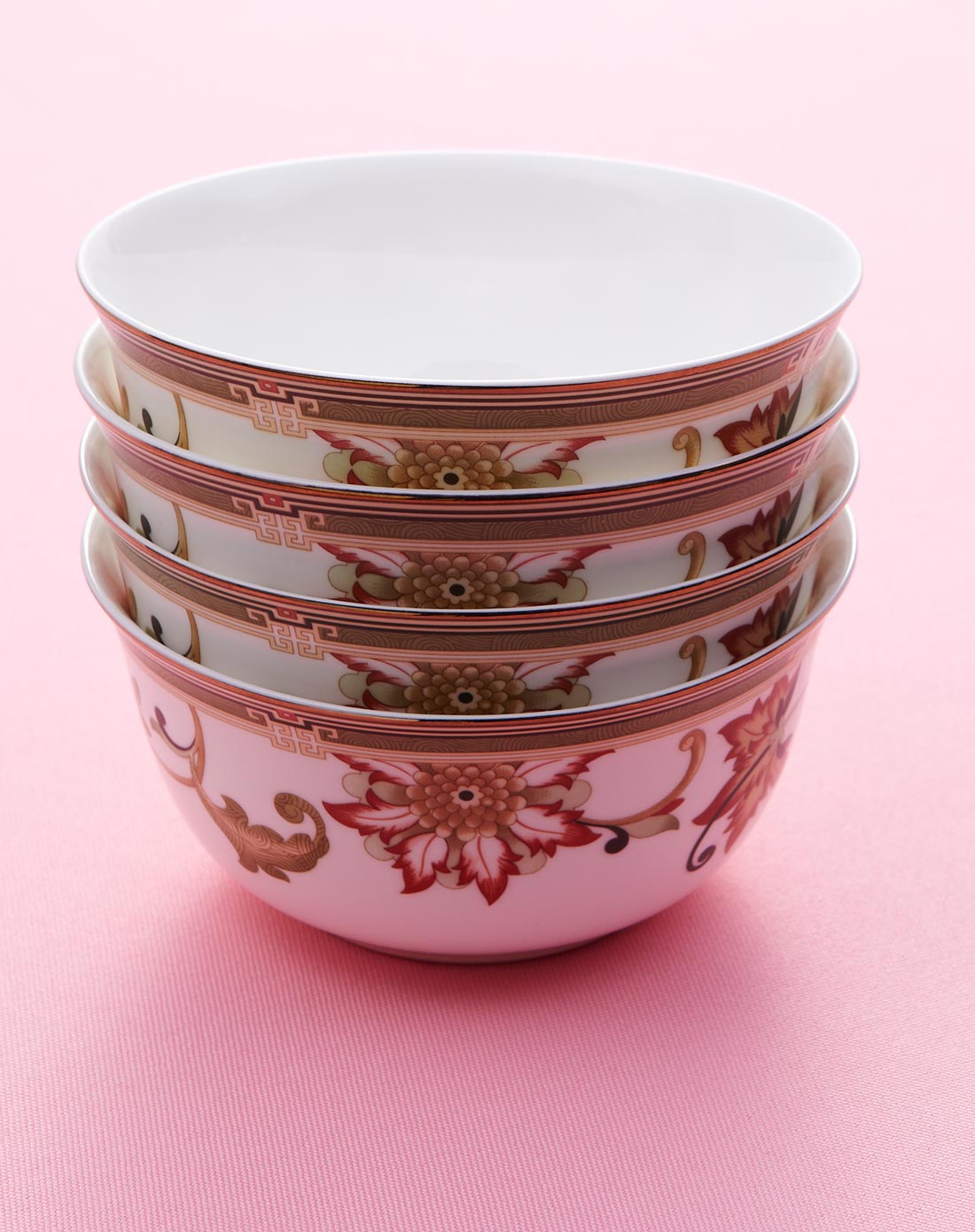 桃乐丝4个碗高档骨瓷套装