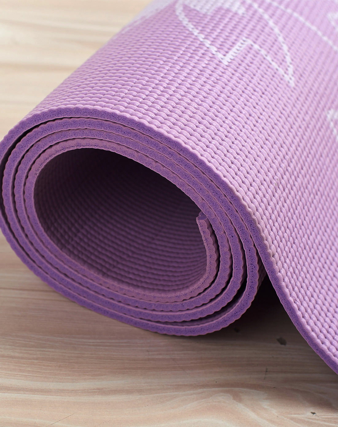 加厚防滑防磨 中性款紫色瑜伽垫 健身必备瑜伽系列