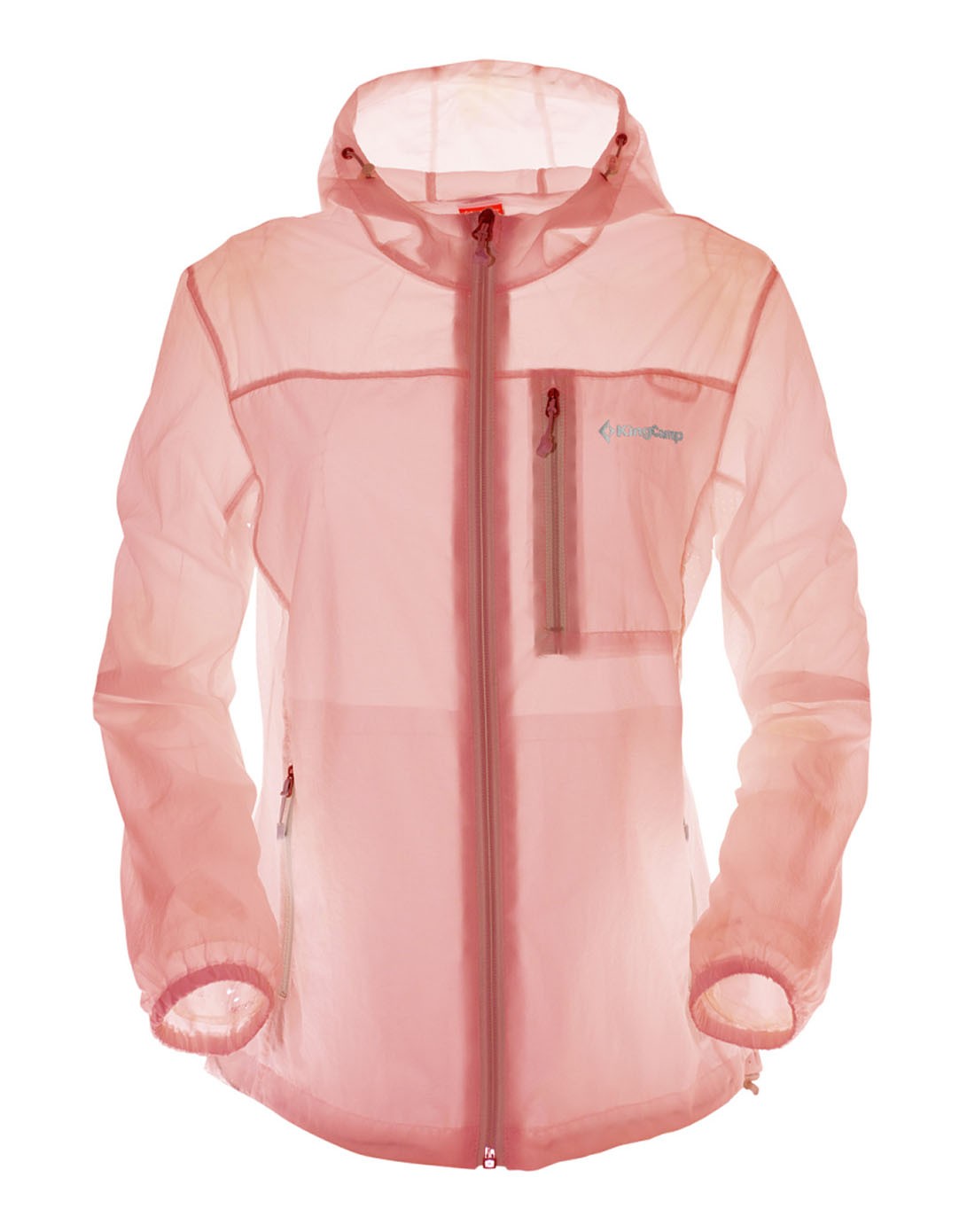 镭射穿孔 女款粉色皮肤衣 防紫外线处理