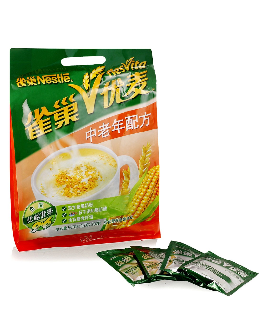 美食大汇聚吃货特卖萌专场直发货雀巢 健康营养中老年麦片500gqqc3525