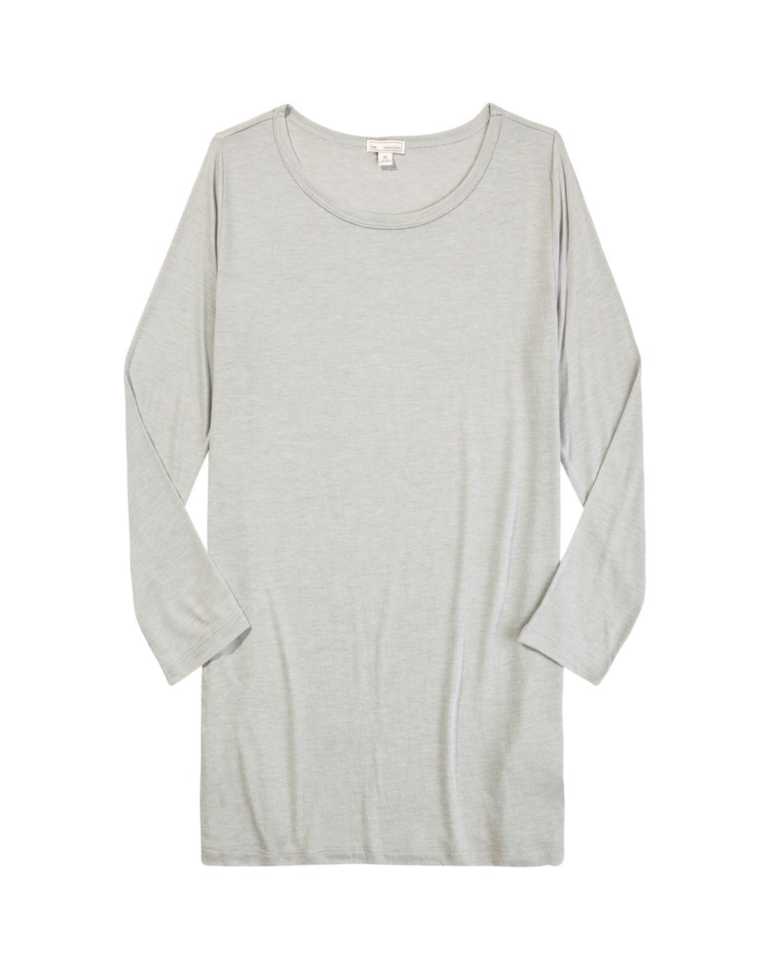 卡其灰色简约细腻舒适t恤