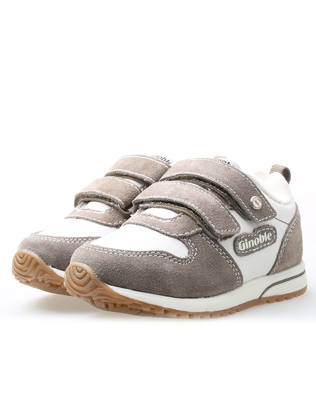 中性卡其米白网面透气功能鞋