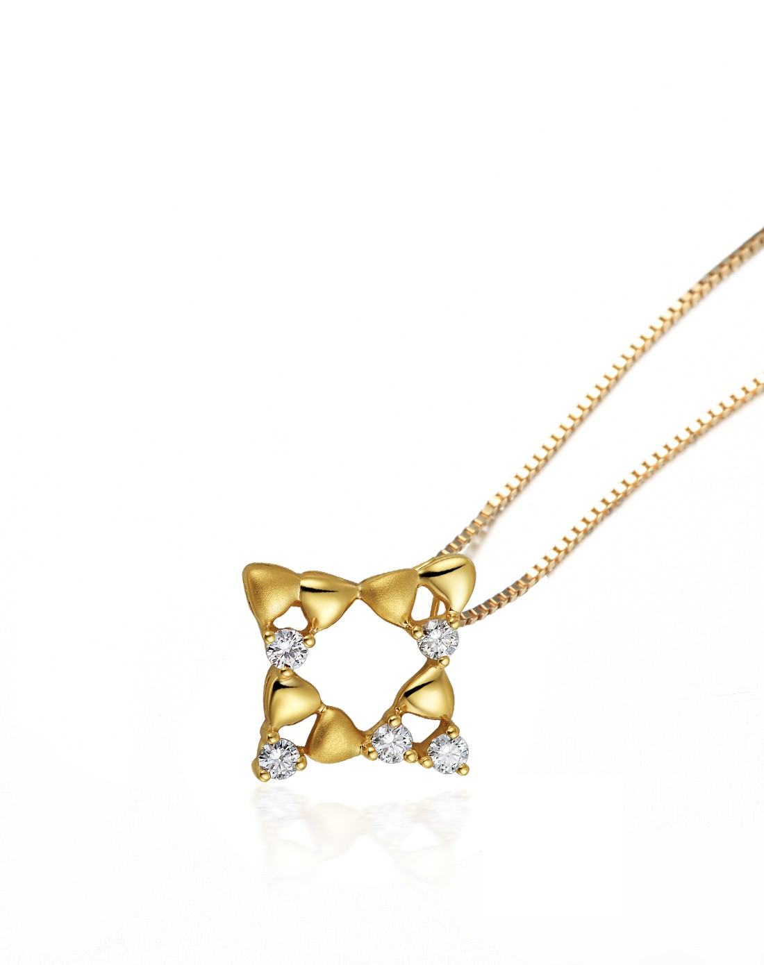 【赠890元18k金链】shootingstar梦想之星钻石挂坠菱形 彩金