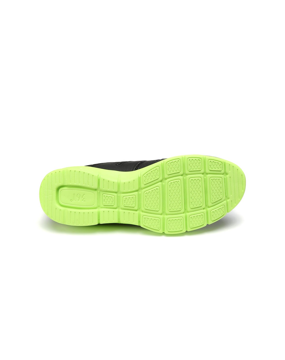 舒适透气 男款黑配浅绿色运动鞋 时尚帅气