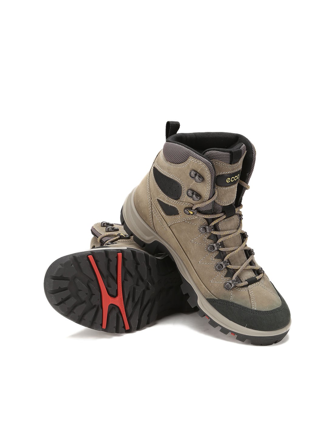 男款浅灰色高帮系带户外鞋