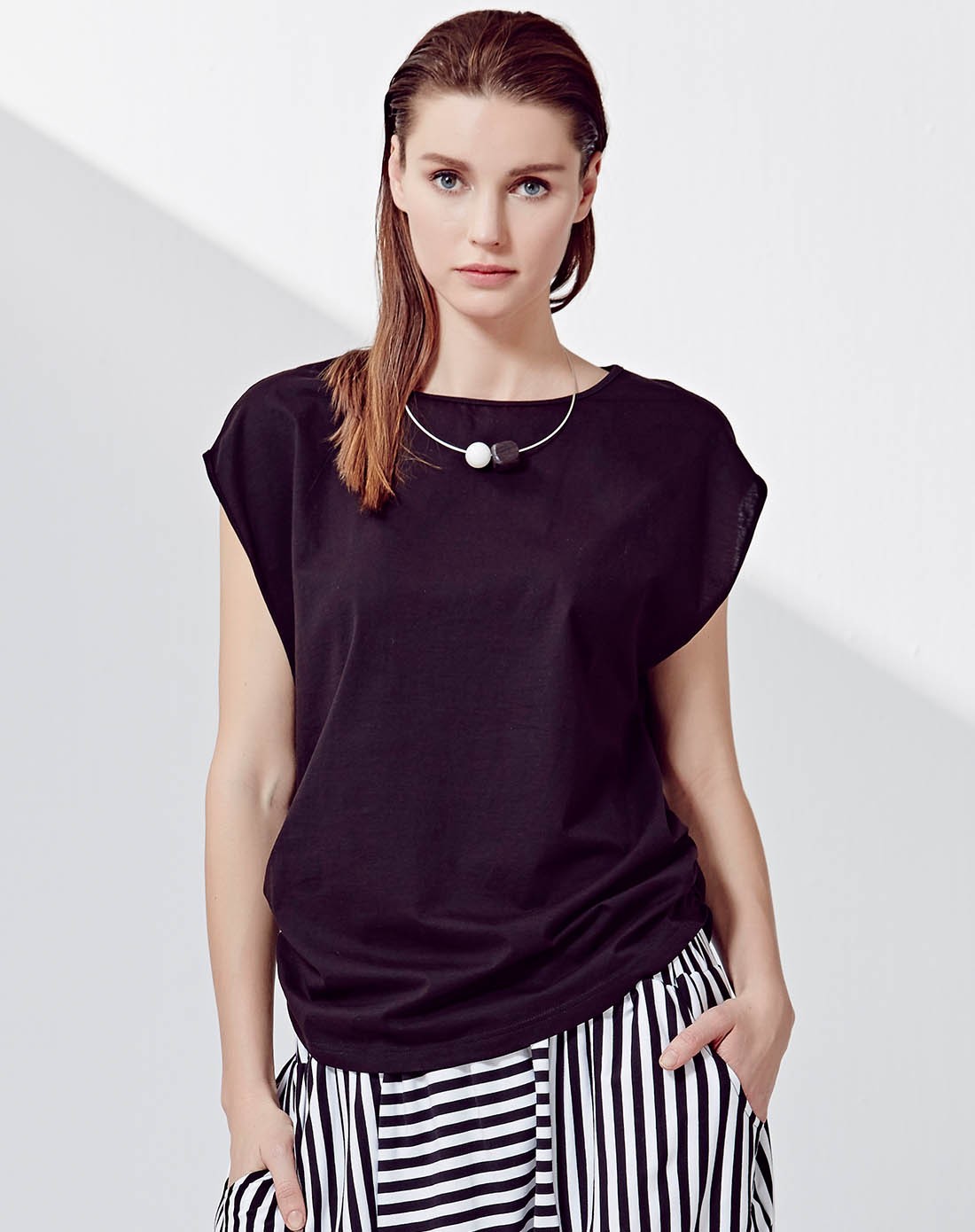 利贝拉ribera宽松h型百搭t恤652022020010_唯品会