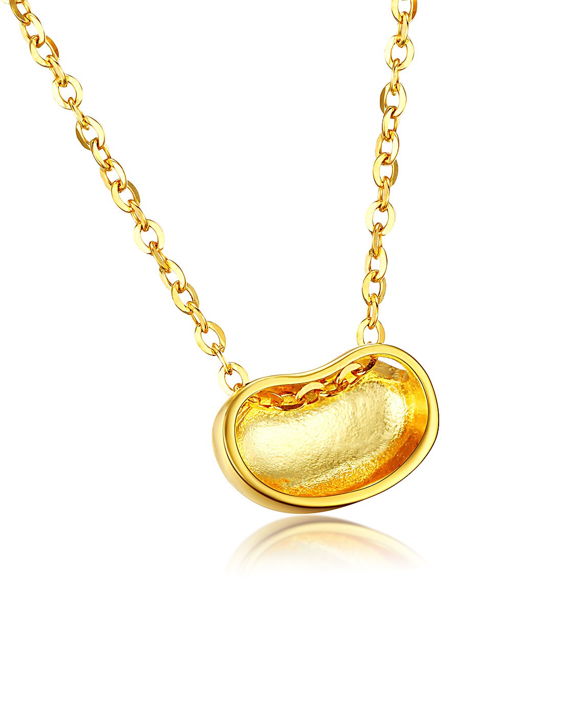 相思豆 9k金链坠 2克