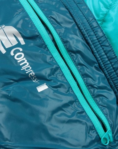 加厚保暖 女款湖蓝钴蓝羽绒服 抗静电