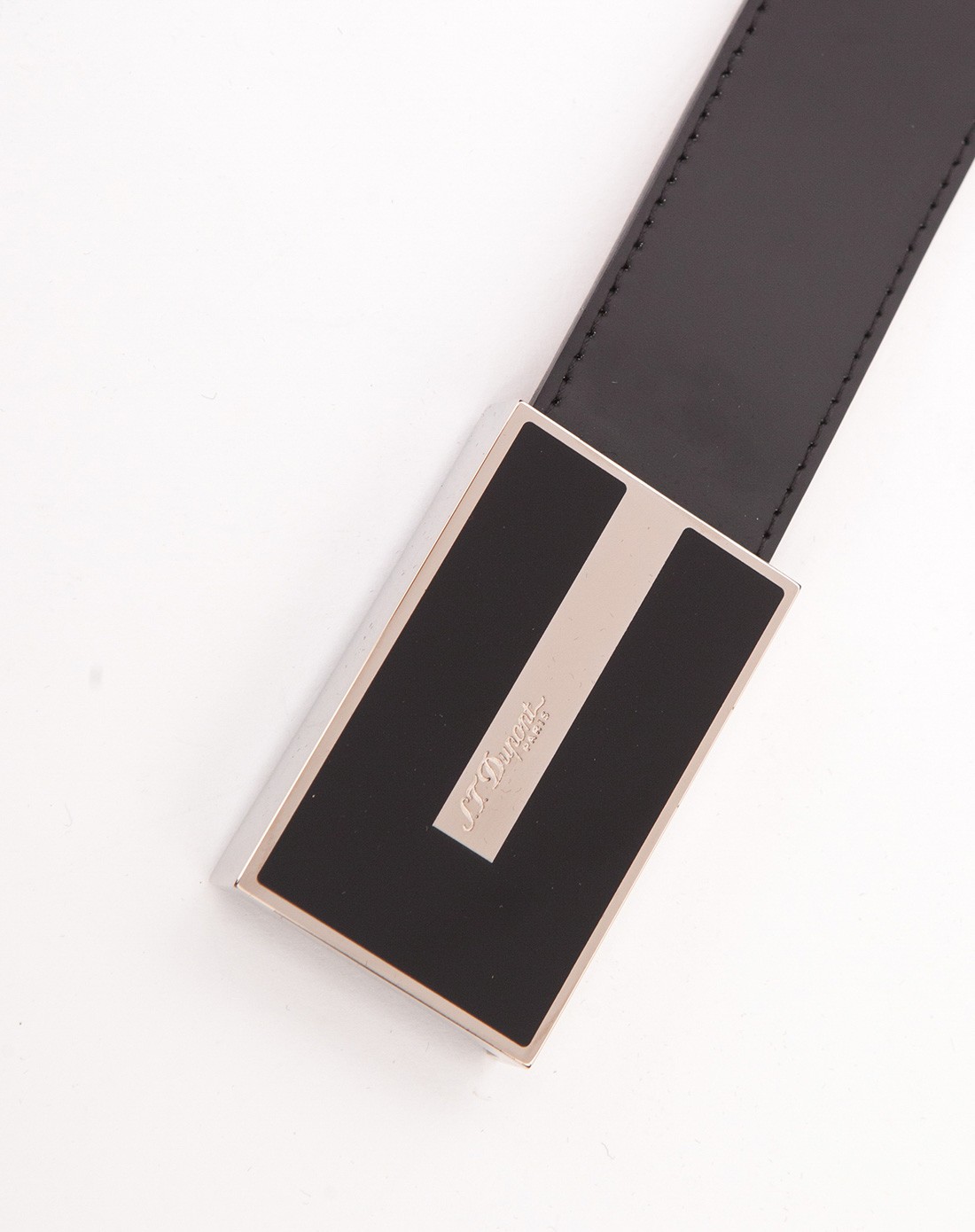 都彭s.t.dupont名品专场都彭 中国漆钯金板扣皮带51185_唯品会