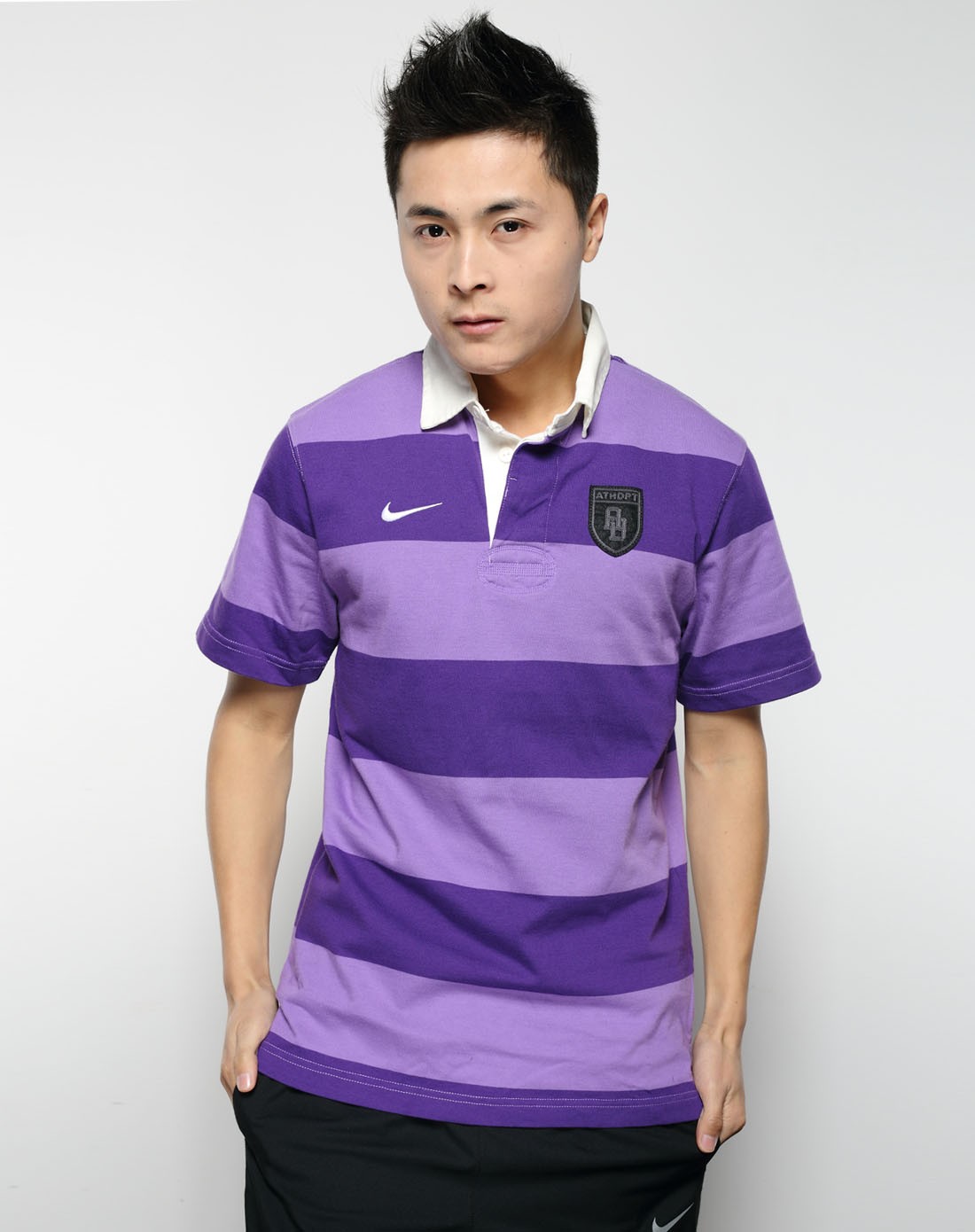 男款紫色短袖polo衫 运动休闲系列