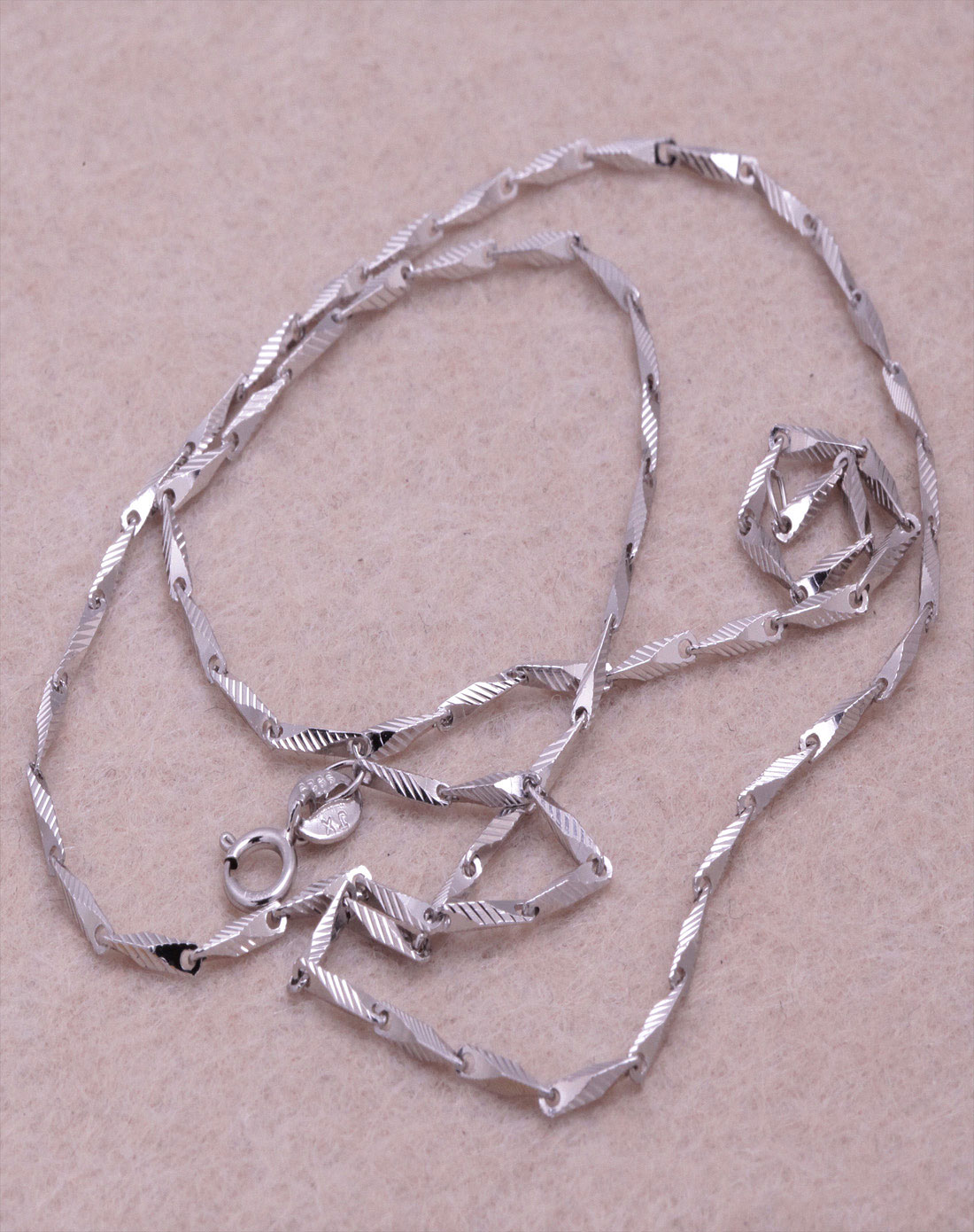 女款s925银瓜子链项链