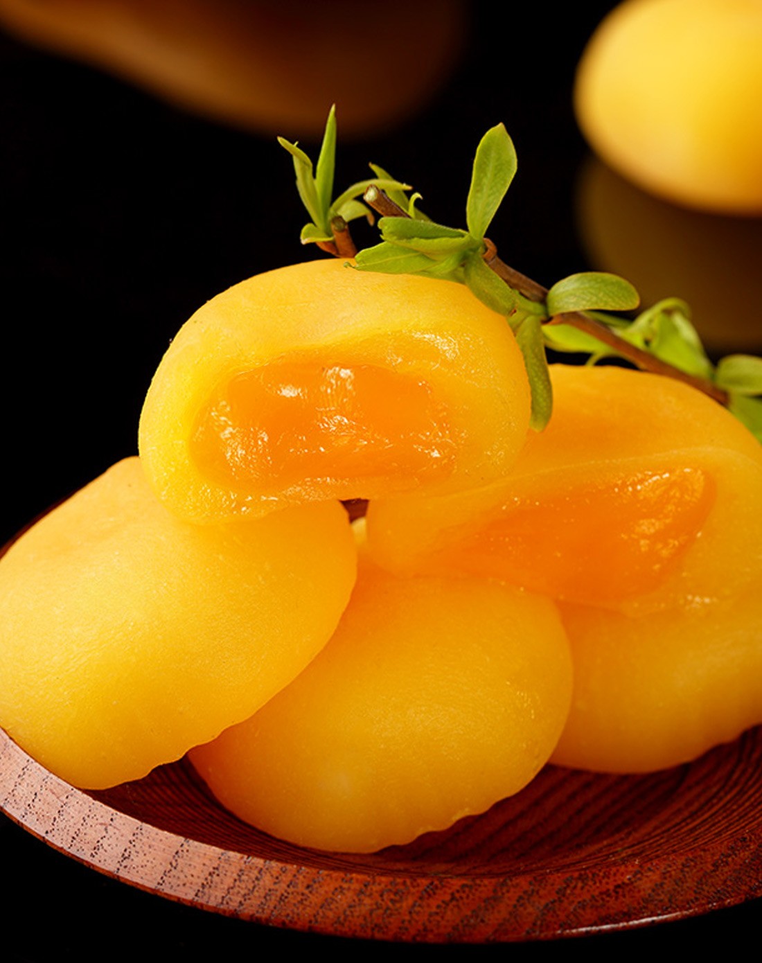 台式风味 leni芒果味手工爆浆麻薯600g礼盒