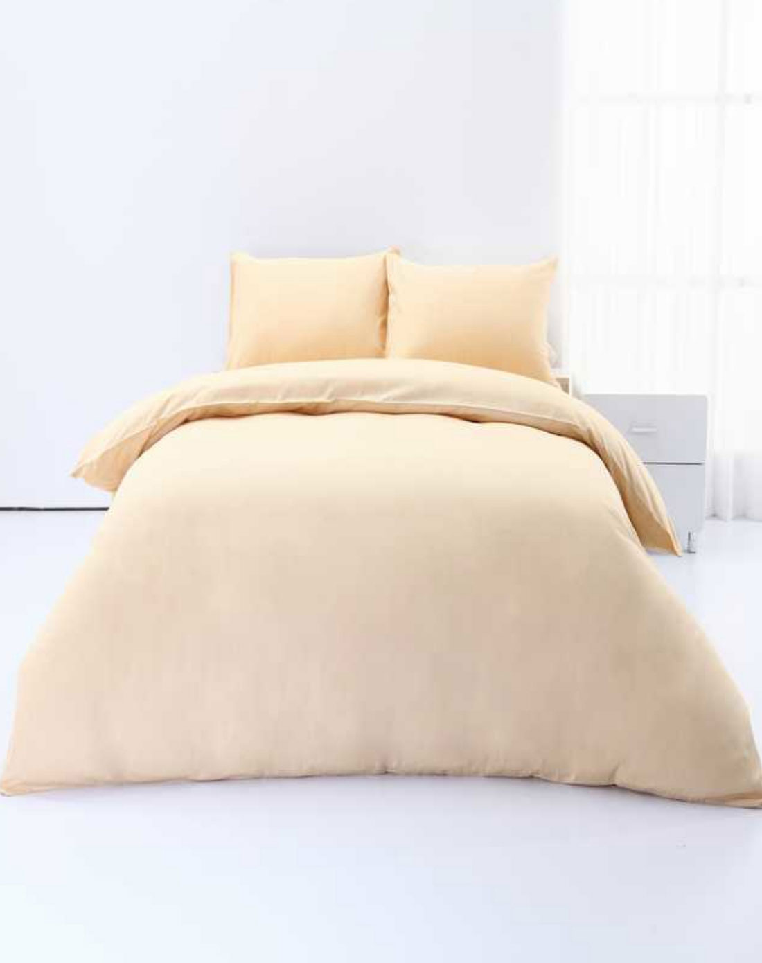 米色纯色床单