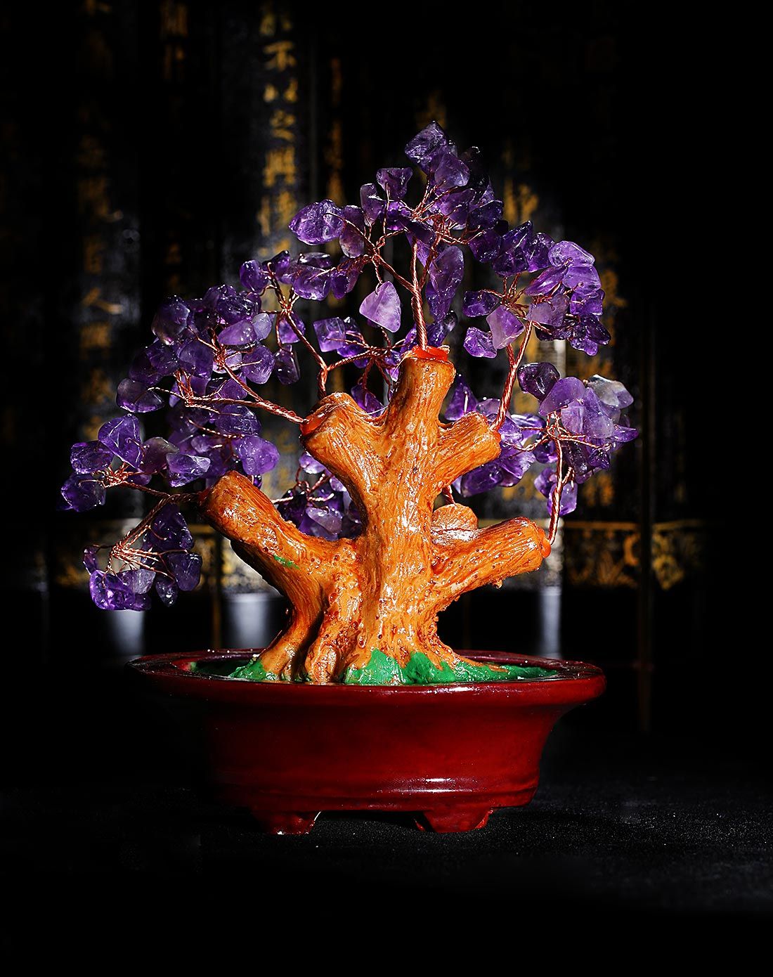 晶萃轩ching sui hin玉器专场紫气东来天然紫水晶发财树jcx508933_唯