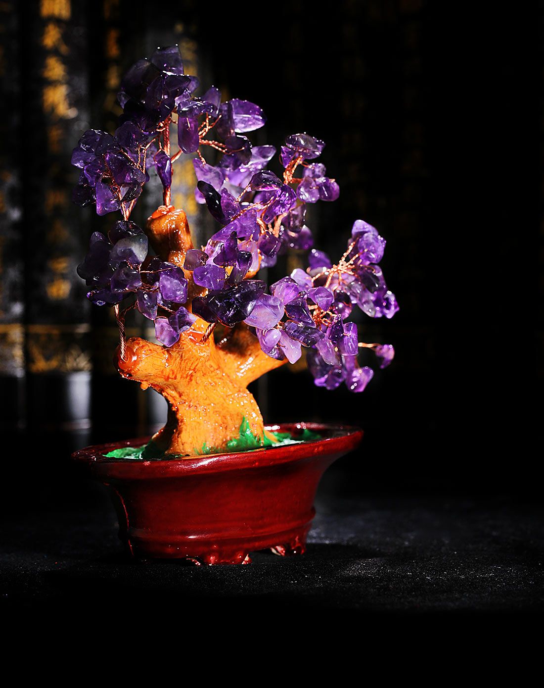 晶萃轩ching sui hin玉器专场紫气东来天然紫水晶发财树jcx508933_唯