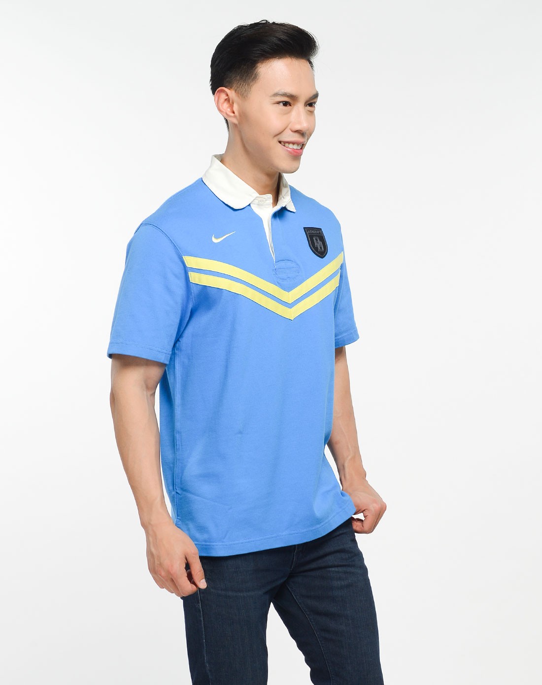 耐克nike男士专场 男款蓝色短袖polo衫 运动休闲系列