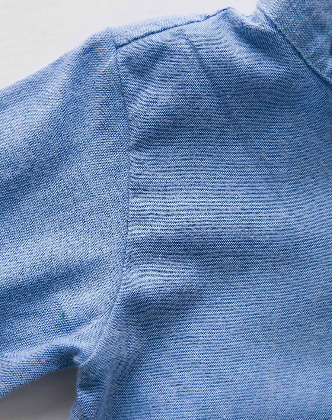 男童蓝色秋新牛津布长袖衬衫