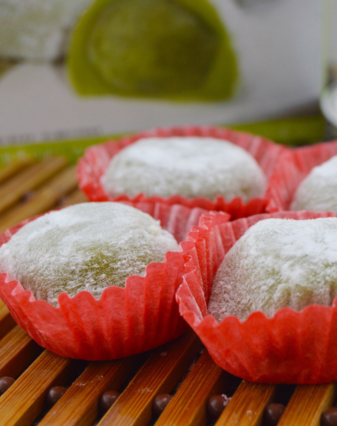 【台湾进口】雪之恋和风大福麻薯糕点(抹茶味)210g