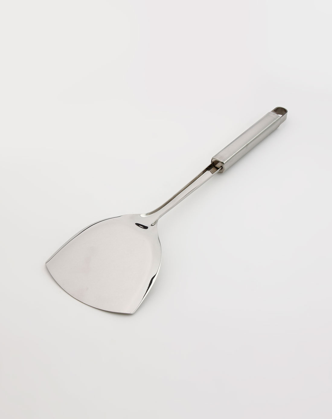 银色不锈钢方形管柄中式铲