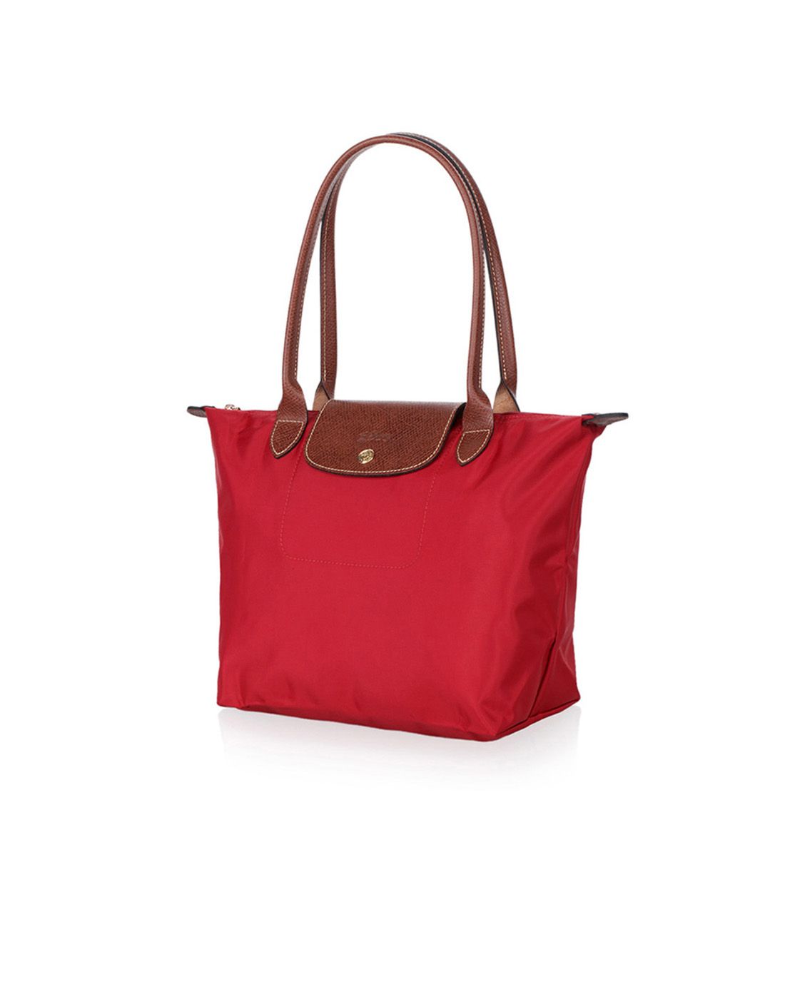 珑骧 女款红色尼龙长柄小号手提/单肩/折叠包