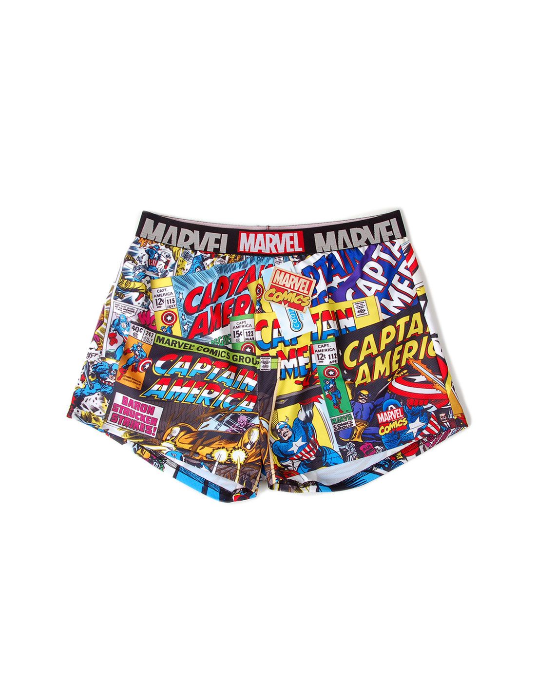 > 漫威钢铁侠&美国队长男士沙滩内裤