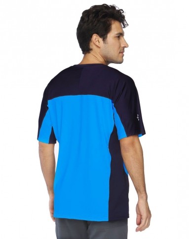 极地火polar fire户外服饰专场超强透气 男款彩蓝速干短t恤 弹力不