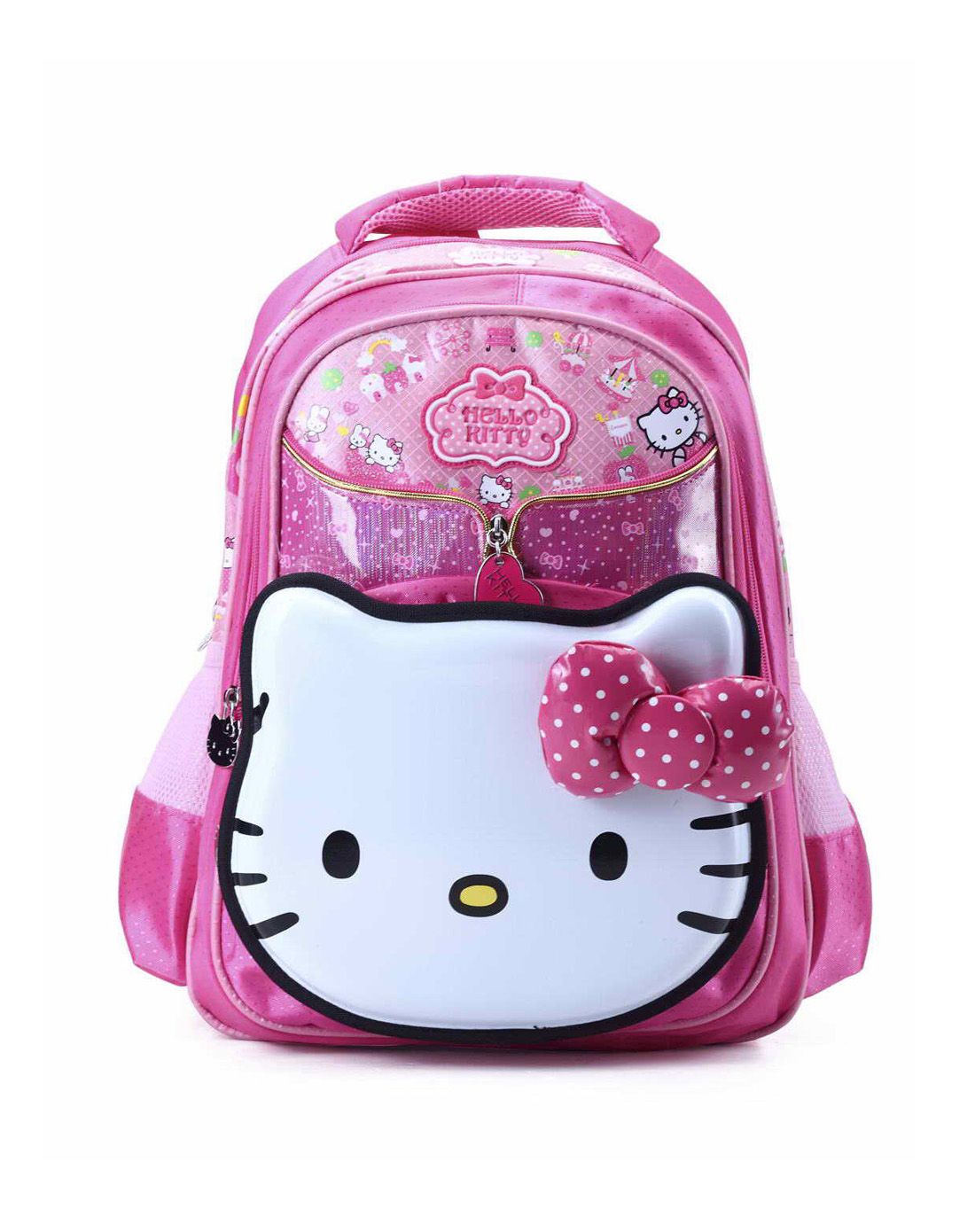 hello kitty女童桃红色书包