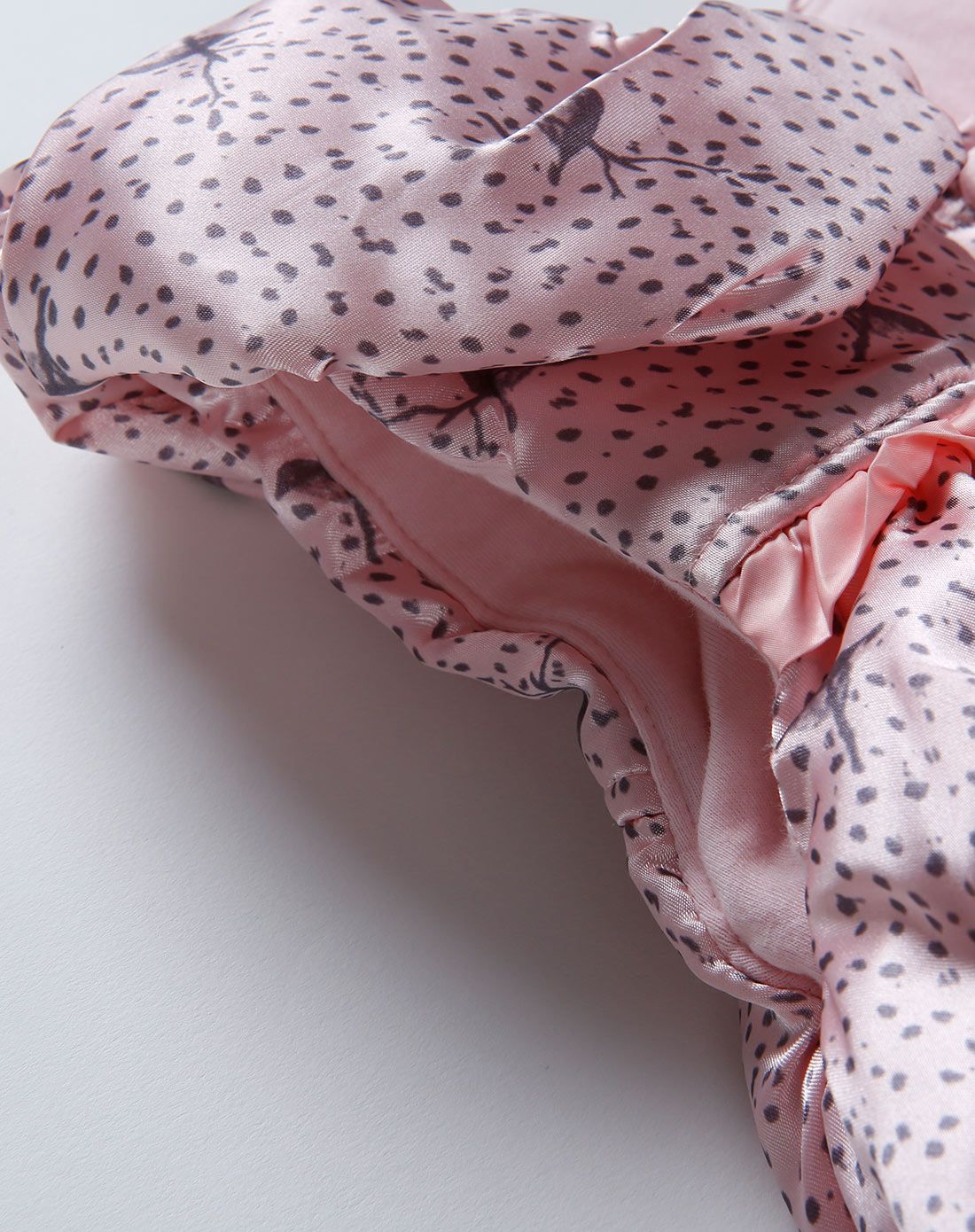 女童淡洋红色可爱棉背心