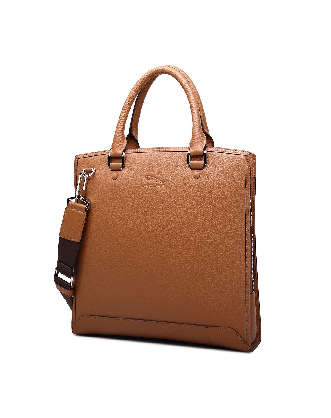 捷豹jaguar&dv皮具jaguar 男款土黄牛皮手拎袋jm1103893110_唯品会