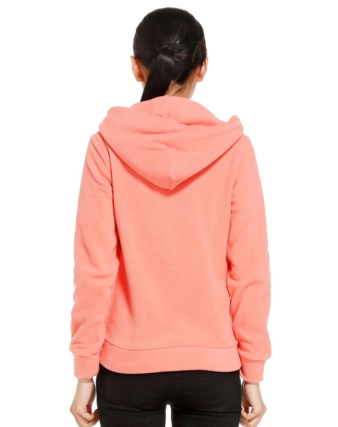 浅桃红色舒适简约长袖外套