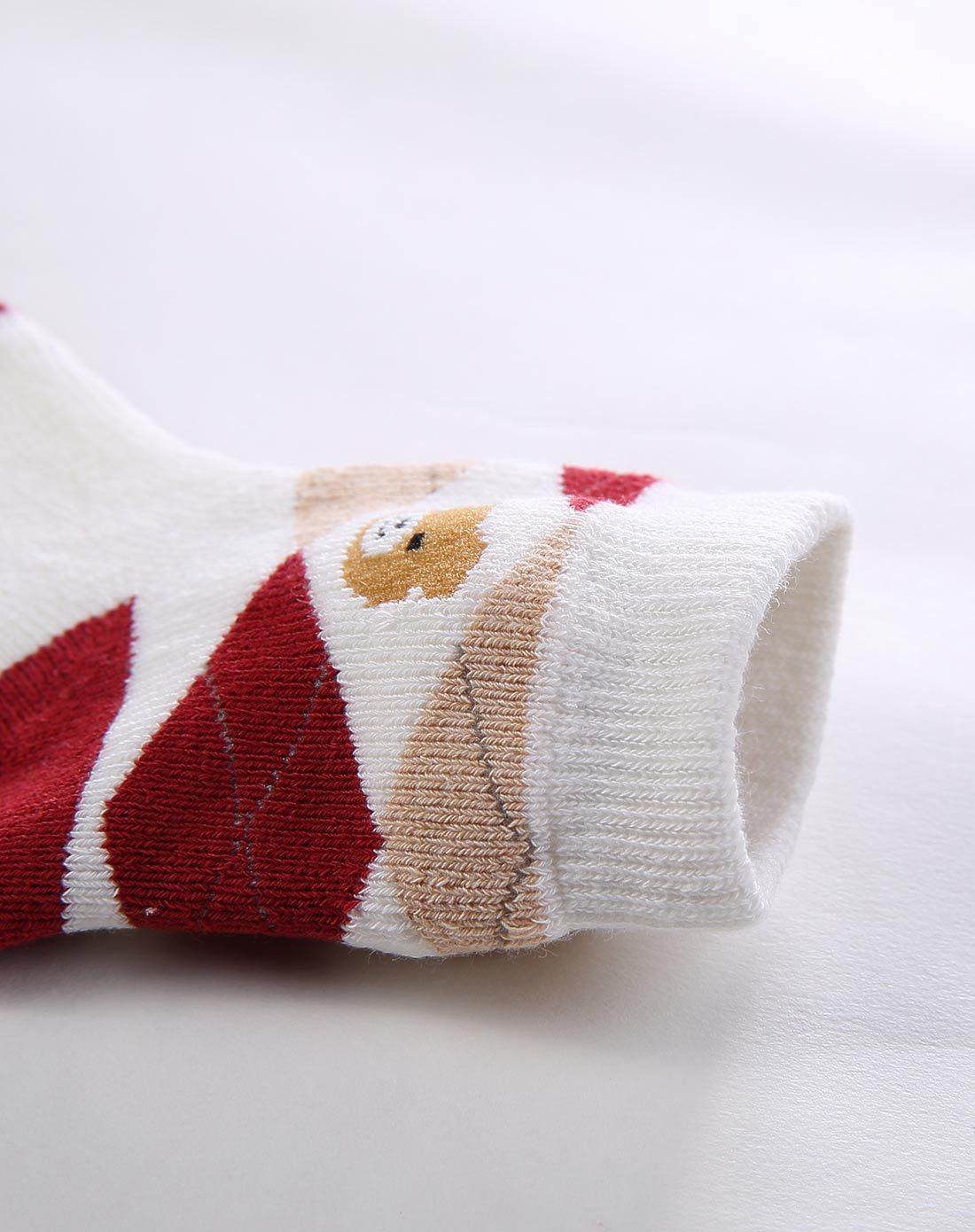 中性混色毛巾平口袜(3对包装)