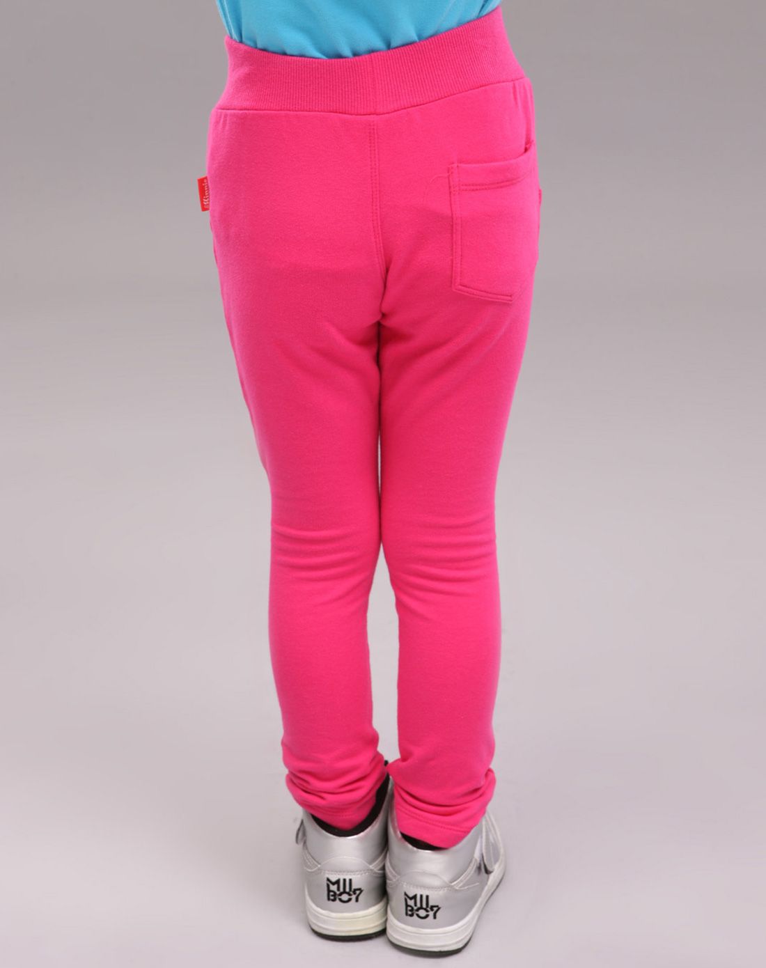 女童玫红色长裤