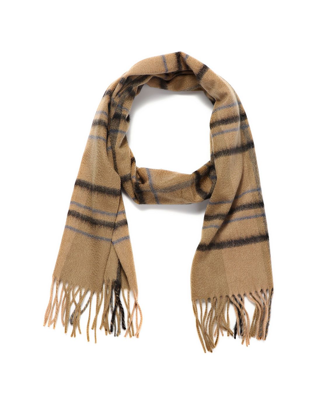 男款驼色魅力帅气100%山羊绒围巾