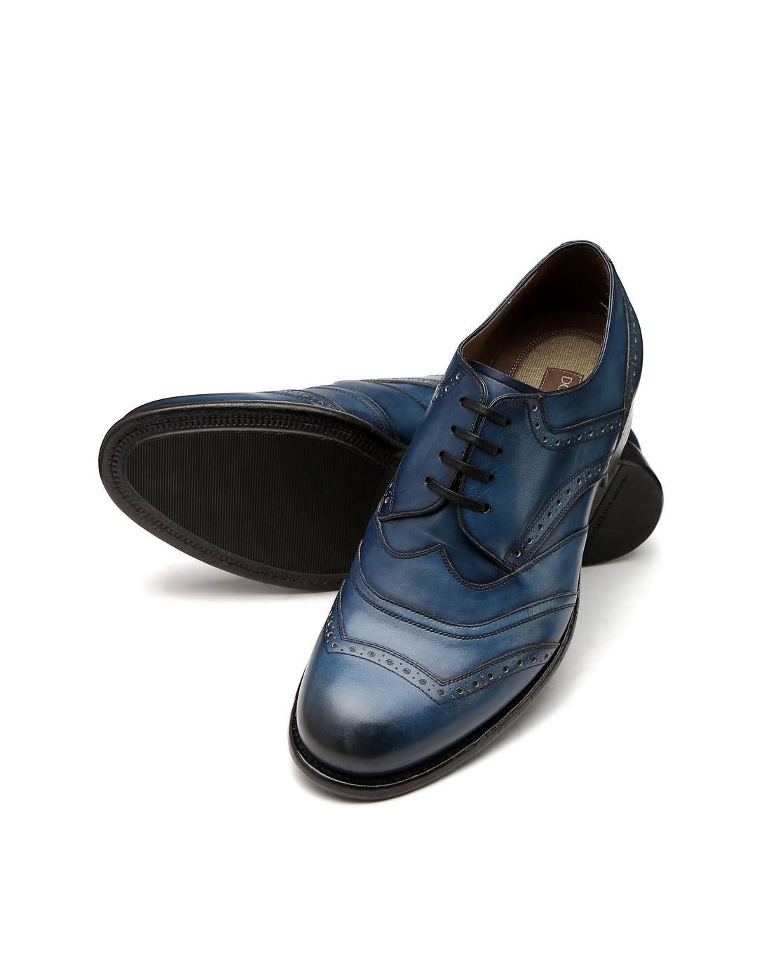 > dolce&gabbana男款蓝色时尚英伦风商务正装鞋